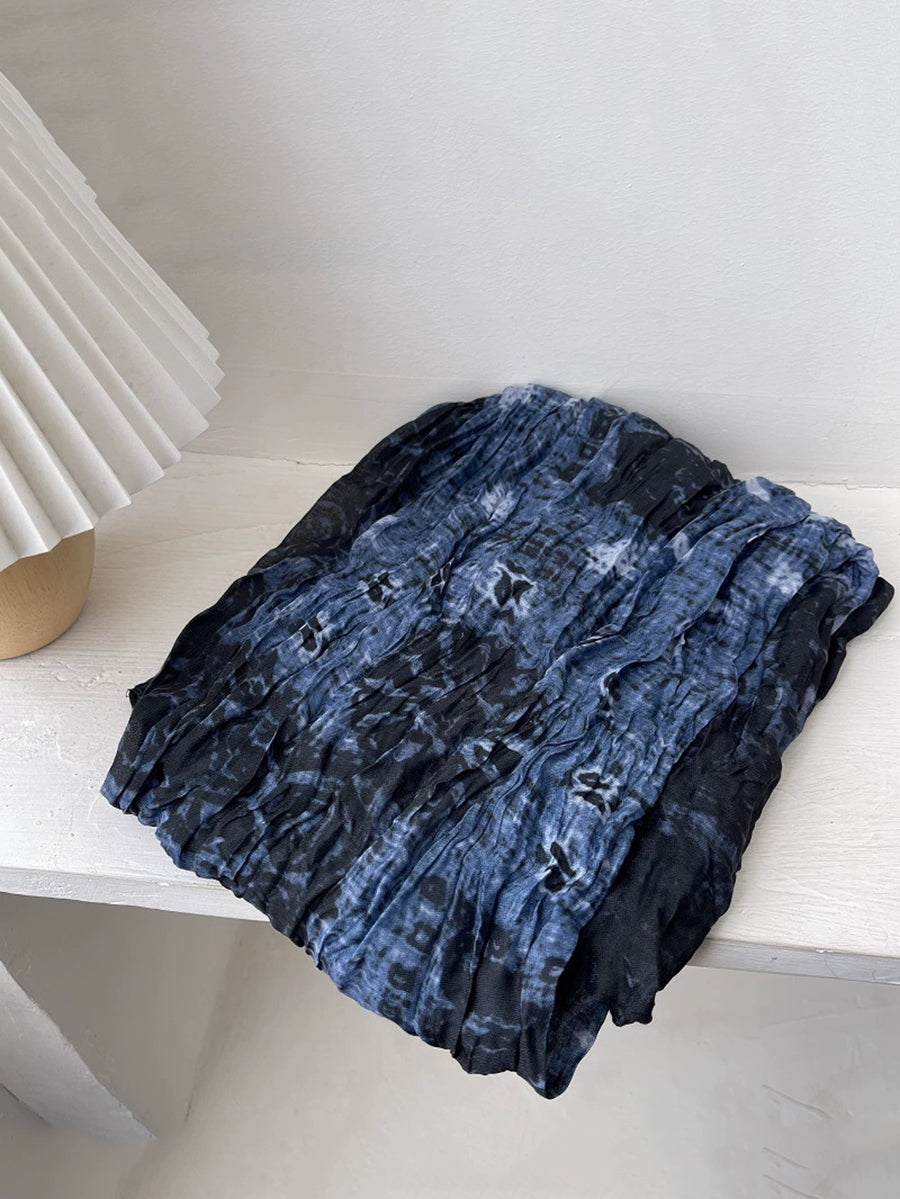 Women Ethnic Tie-dye Shawl Scarf