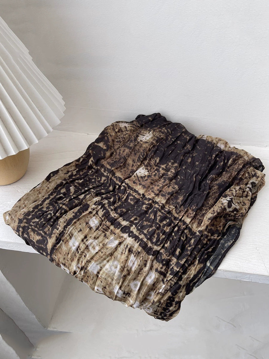 Women Ethnic Tie-dye Shawl Scarf