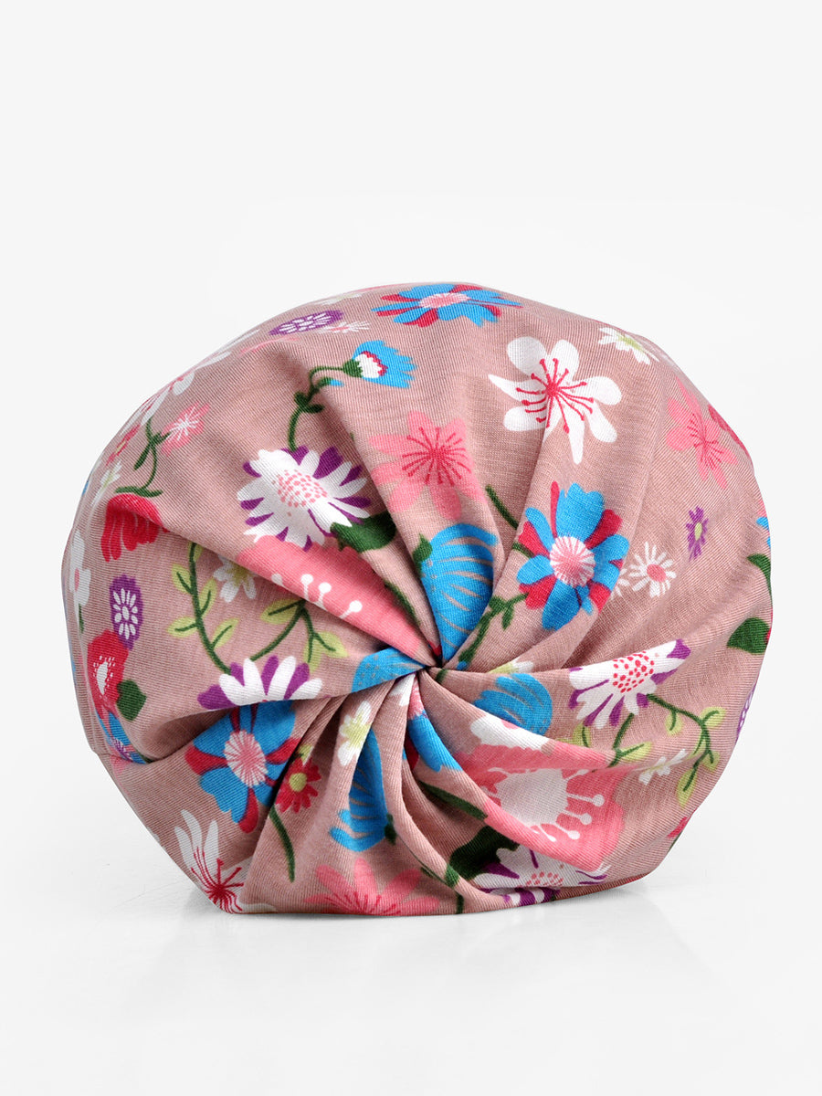 Women Summer Flower Elasticity Hat