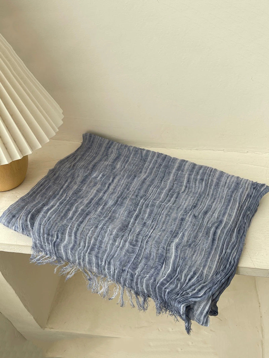 Women Autumn Pure Color Shawl Scarf