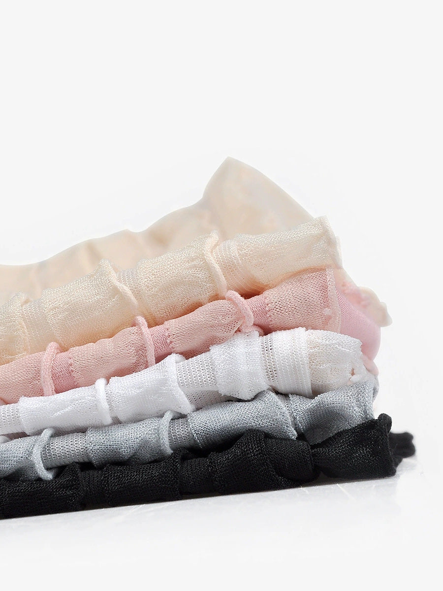 Women Summer Pure Color Shirred Hat