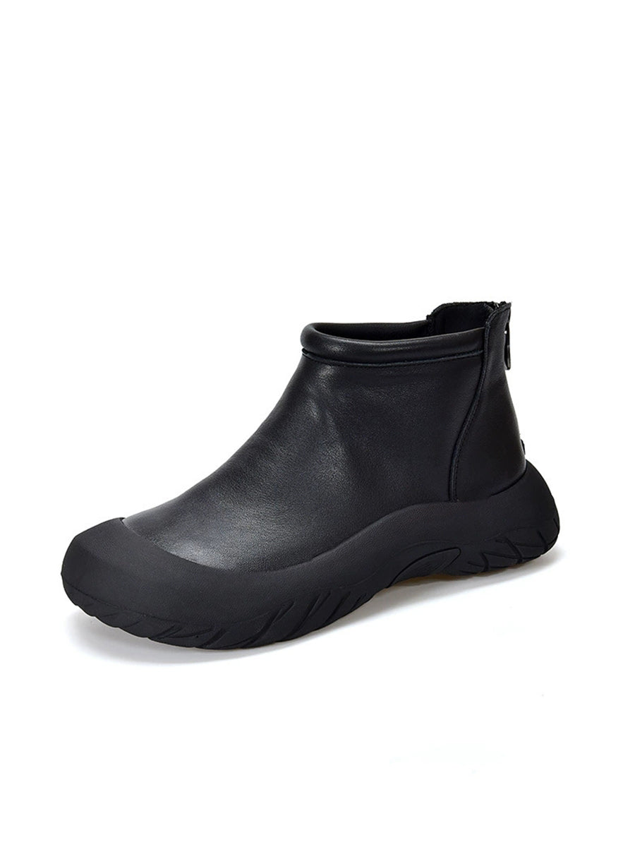 Women Autumn Genuine Leather Ankle Boots
