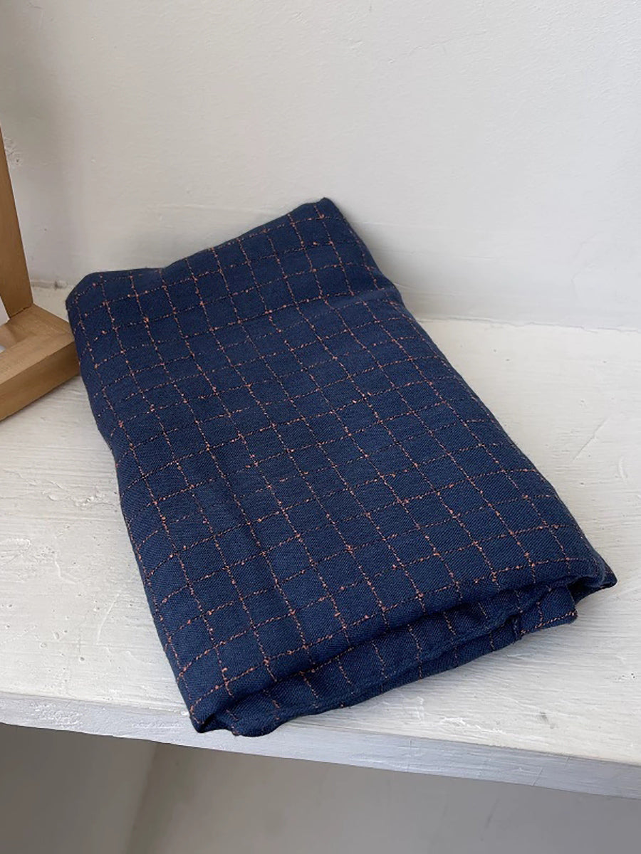 Women Autumn Artsy Plaid Shawl Scarf