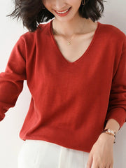 Red/V-Neck
