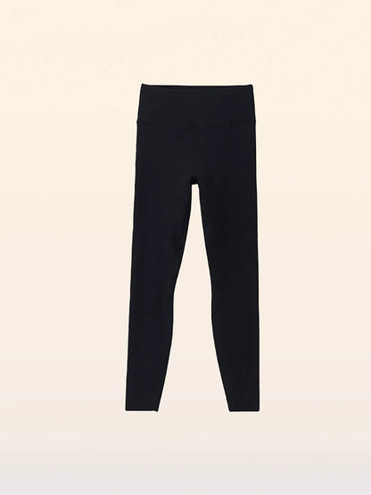 Women Autumn Warm Pure Color High Waist Leggings