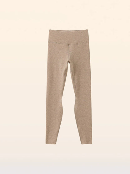 Women Autumn Warm Pure Color High Waist Leggings