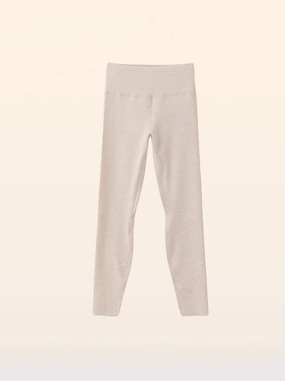 Women Autumn Warm Pure Color High Waist Leggings