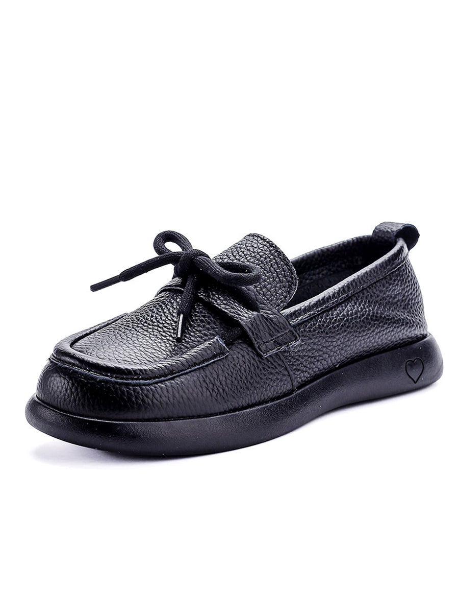 Women Vintage Genuine Leather Soft Flat Shoes