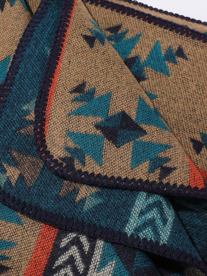 Women Vintage Geometric Warm Travel Shawl