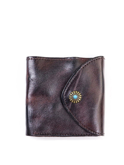 Retro Leather Multifunctional Square Wallet