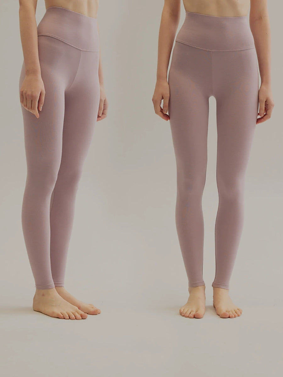 Women Autumn Warm Pure Color High Waist Leggings