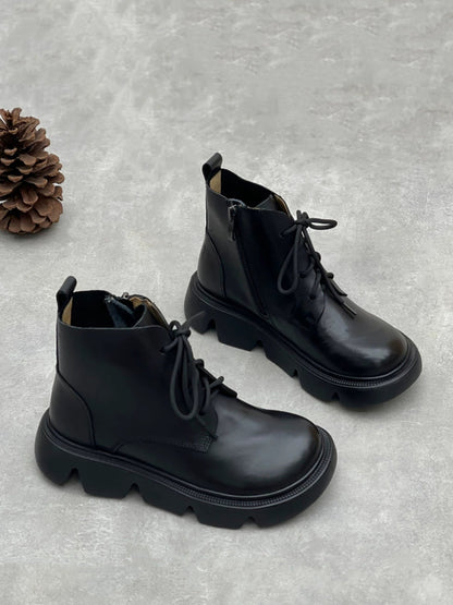 Women Vintage Genuine Pure Colo Ankle Boots