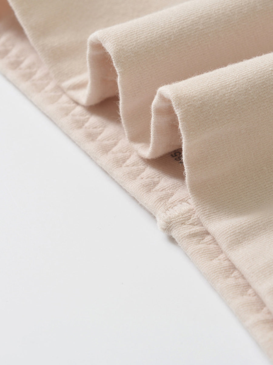 6 Pieces Women Winter Pure Color High Waist Underwear