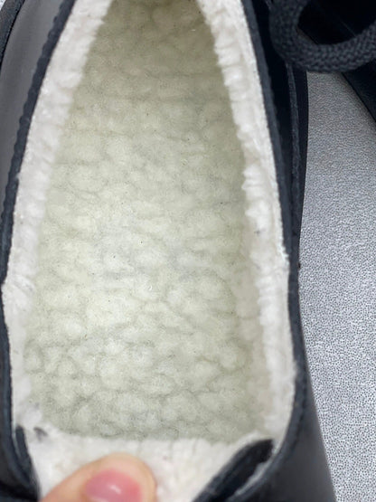 Women Winter Genuine Leather Fleece-lined Flat Shoes