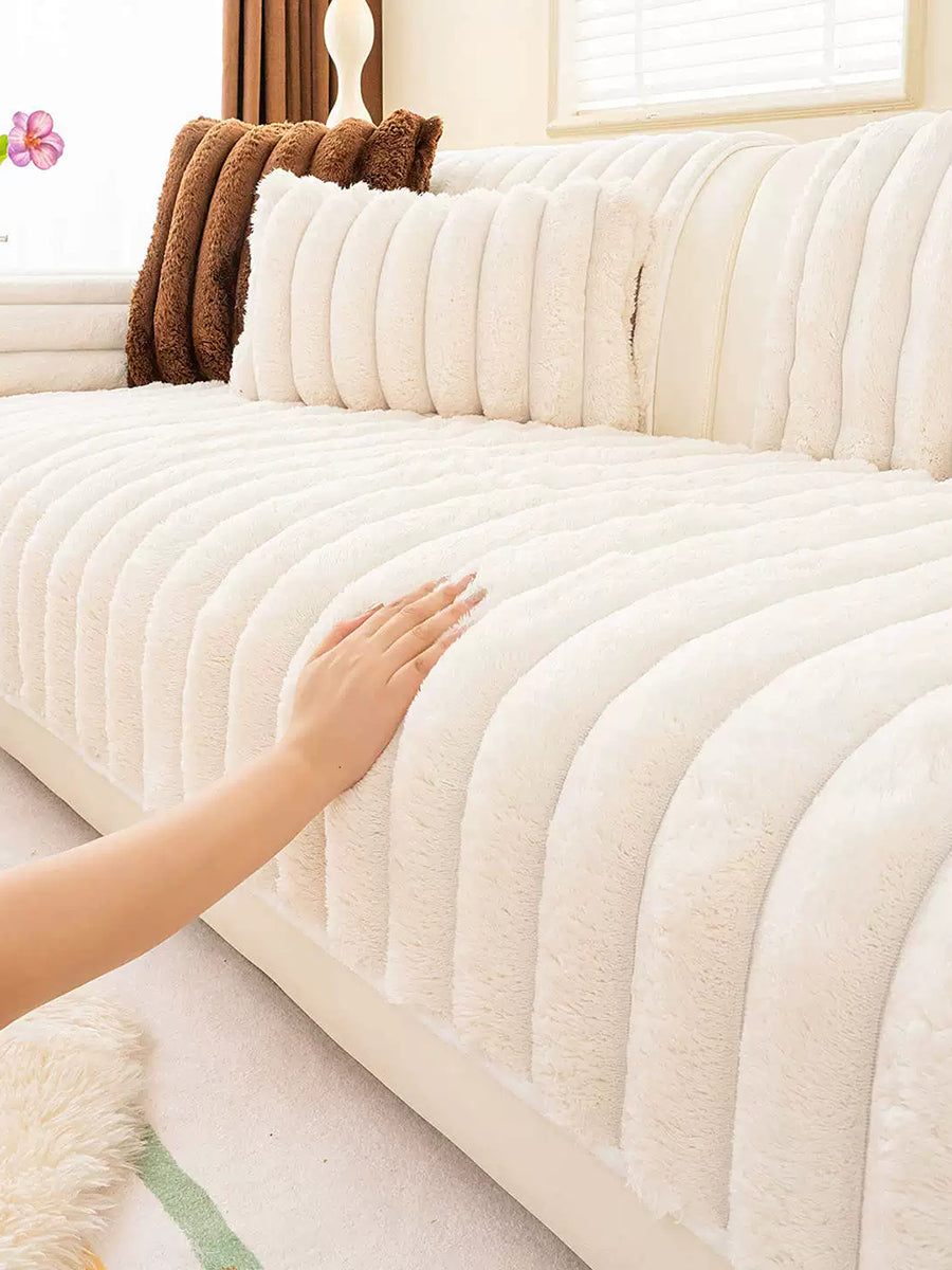 Winter Pure Color Queen Bedcover Sofa Blanket