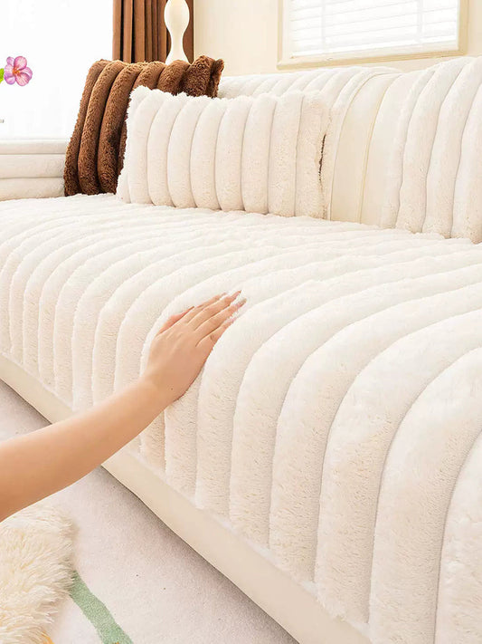 Winter Pure Color Queen Bedcover Sofa Blanket