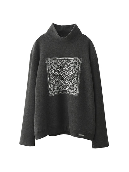 Women Autumn Casual Print O-Neck Blouse