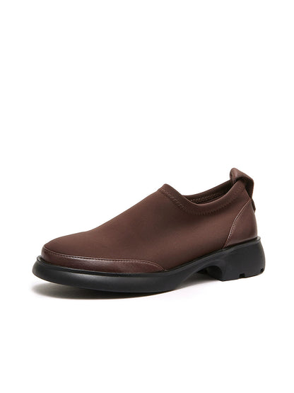 Women Winter Casual Leather Spliced Low Heel Shoes