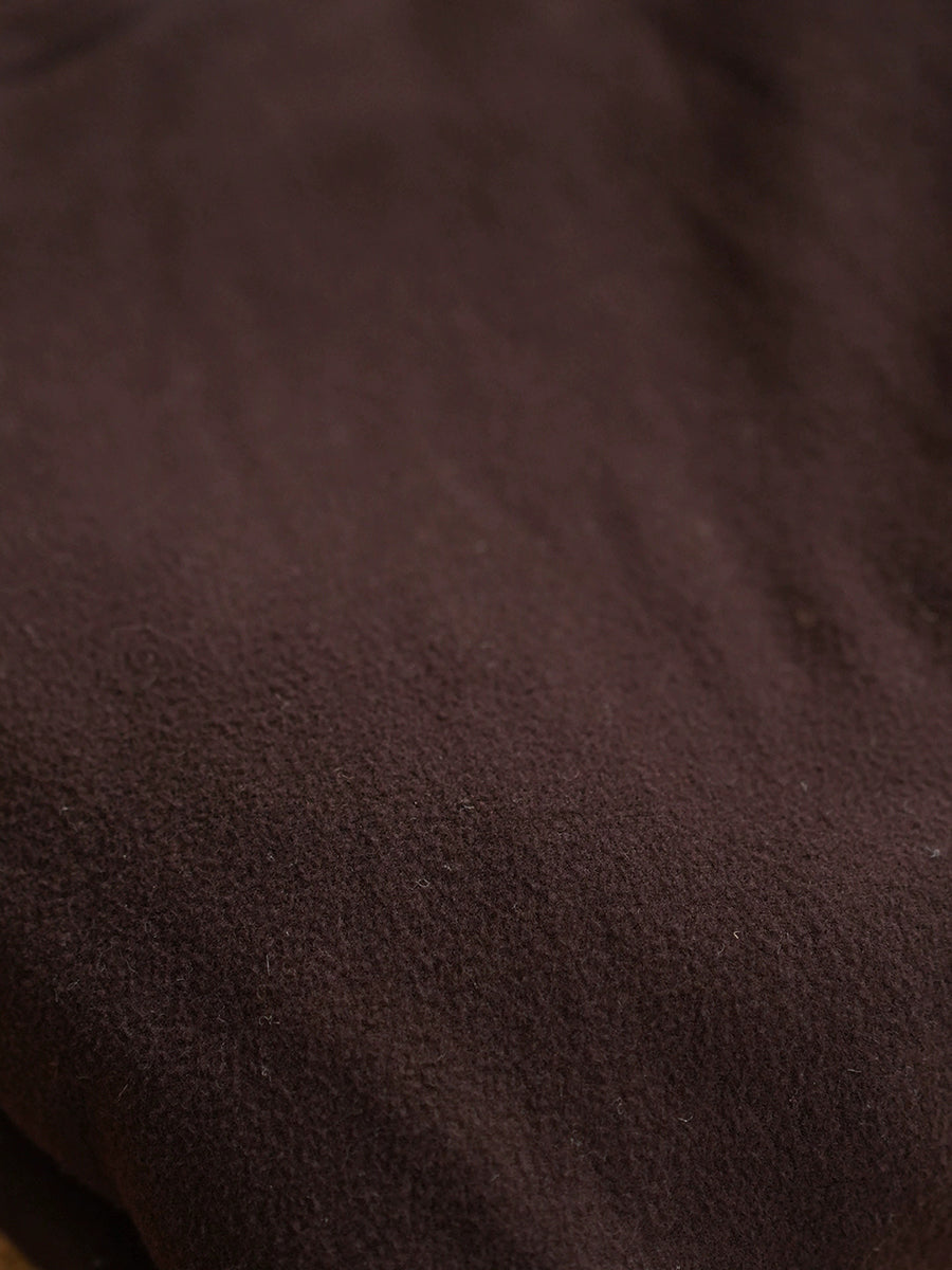 Women Autumn Retro Pure Color Turtleneck Blouse