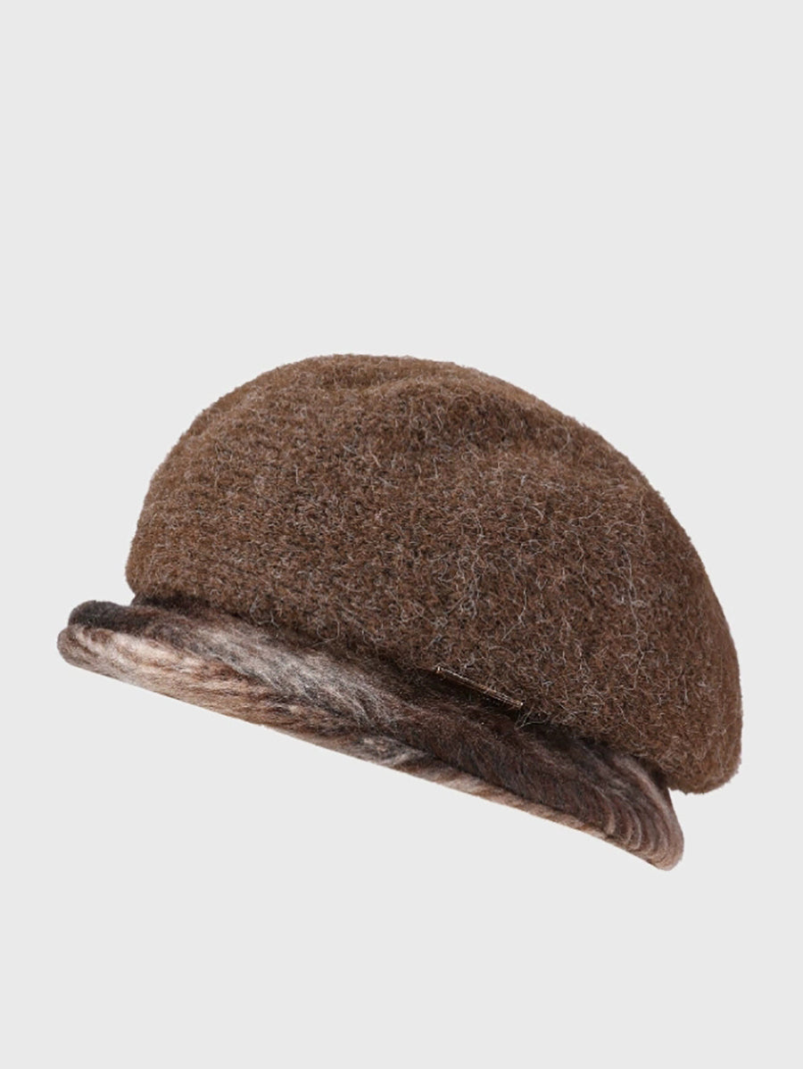 Women Winter Mix Color Knitted Keep Warm Hat