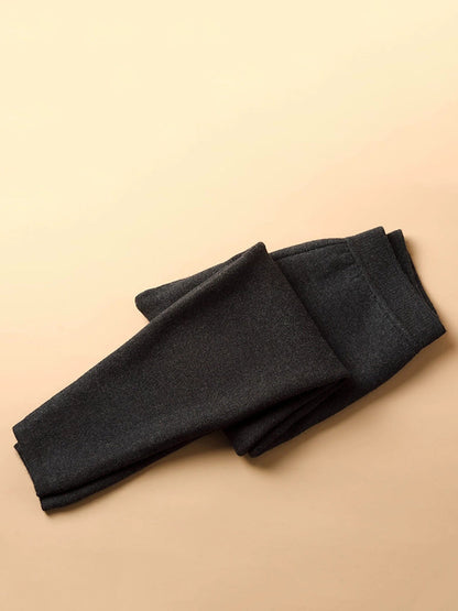 Couple Winter Keep Warm Pure Color Wool Leggings