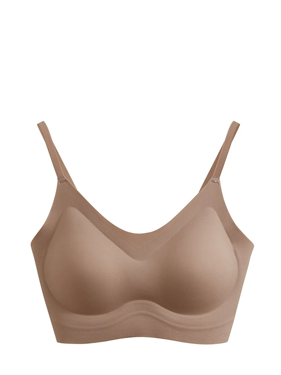 Women Summer One-Piece With Bra Pad Pure Color Bar