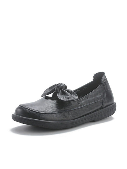 Women Vintage Genuine Leather Low Heel Shoes