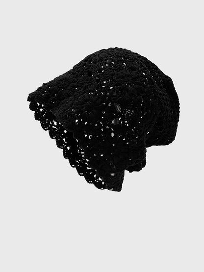 Women Summer Flower Knitted Hat