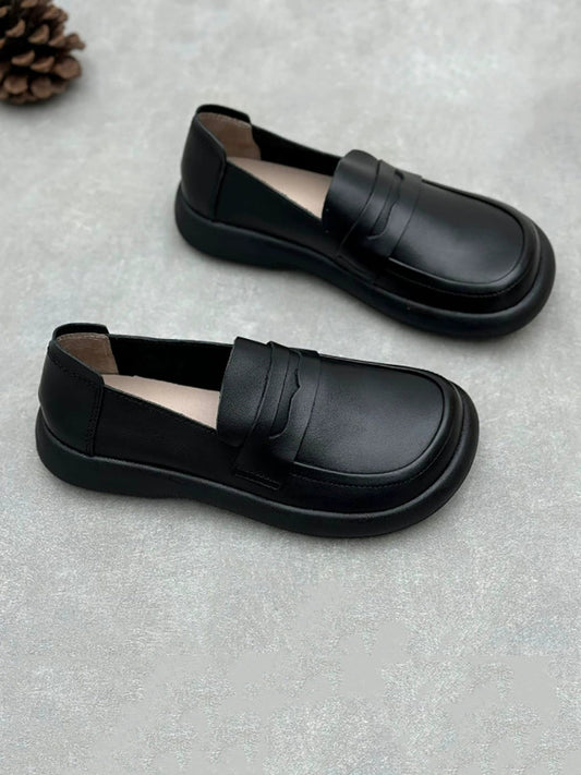 Women Summer Genuine Leather Flat Shoes