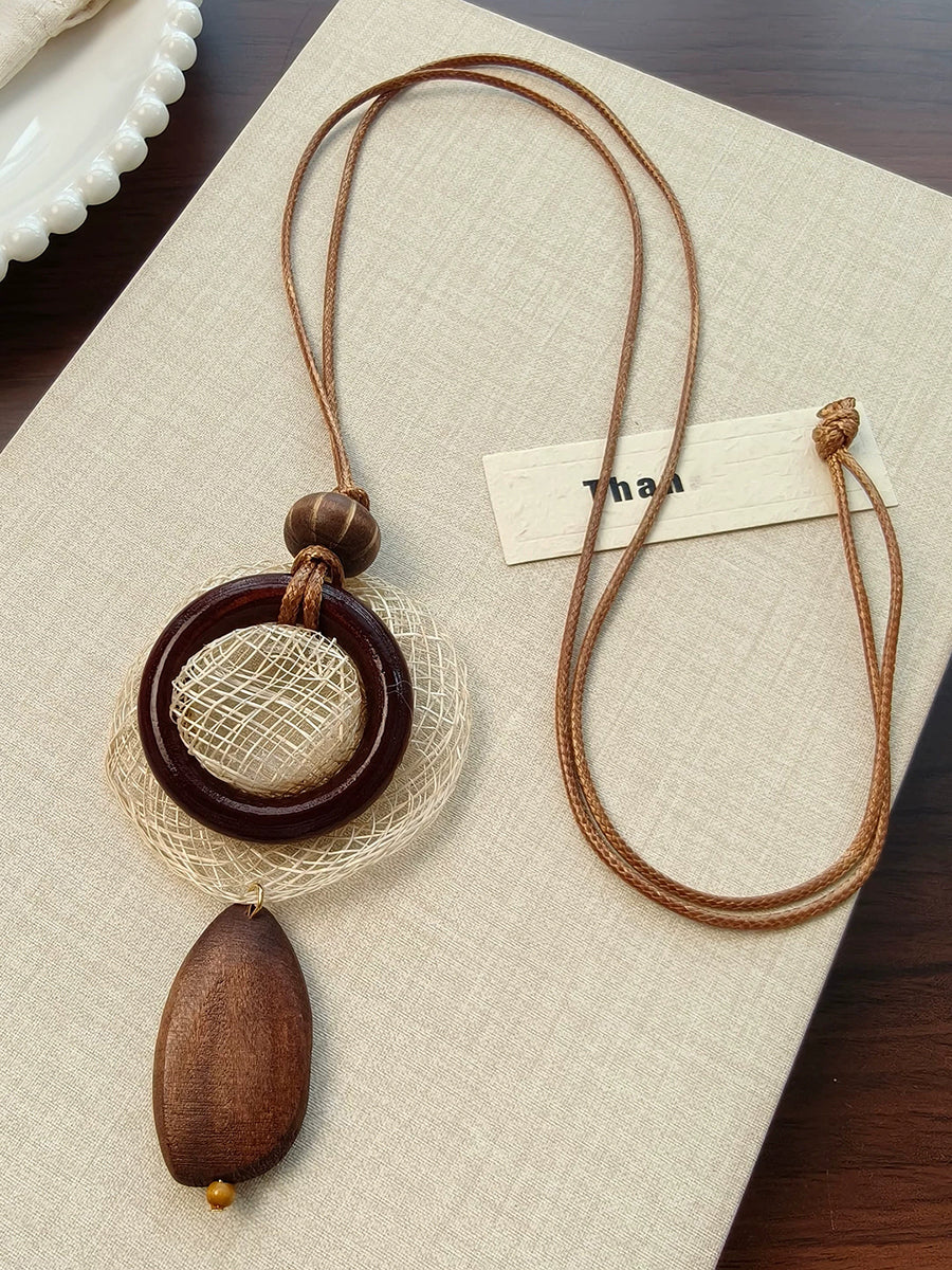 Minimalist Long Pendant Necklace - Chic Vacation Beach Jewelry