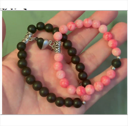 For Bracelets Featuring Natural Stone Material In Black Color