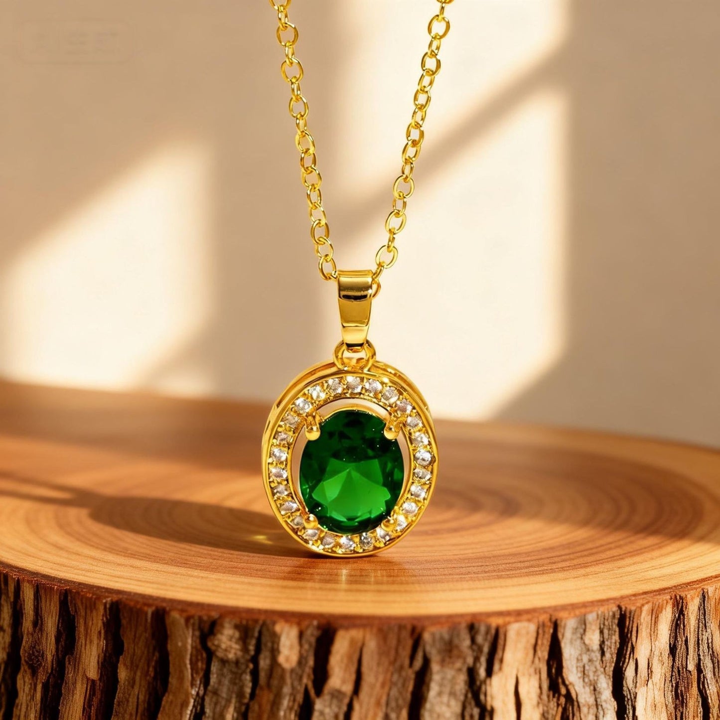 Round Necklace For Elegant Style In Golden Color