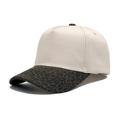 Cotton Baseball Cap With Curved Brim In Khaki, Suitable For Spring & Summer Adults