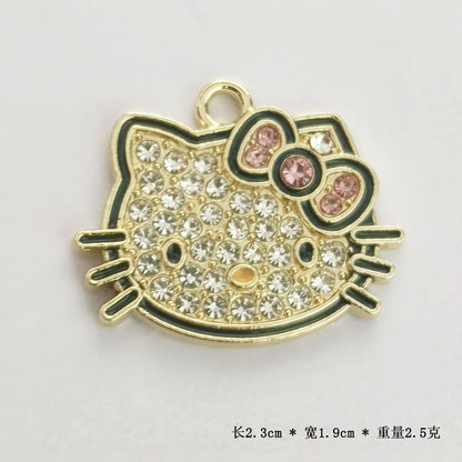 Golden Alloy Notes Love Charms Jewelry Accessories
