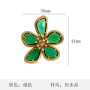 Golden Green Crystal Flower