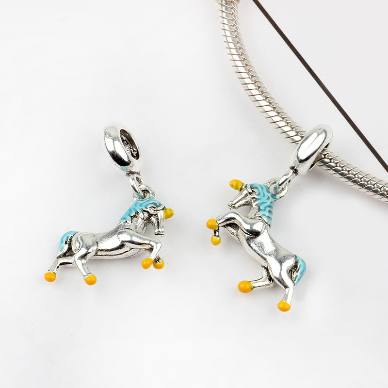 Cute Dog Alloy Beads For Jewelry Making With Electroplated Gold Finish, Perfect Jewelry Accessories