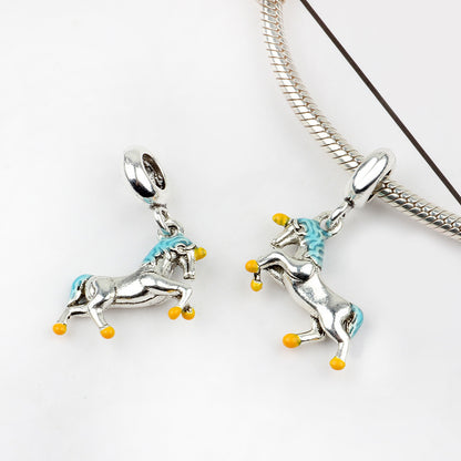 Cute Dog Alloy Beads For Jewelry Making With Electroplated Gold Finish, Perfect Jewelry Accessories
