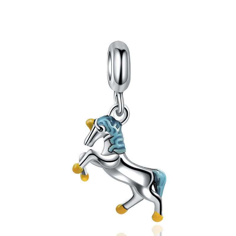 Cute Dog Alloy Beads For Jewelry Making With Electroplated Gold Finish, Perfect Jewelry Accessories