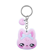 【Cute Rabbit】Medium Flat Keychain