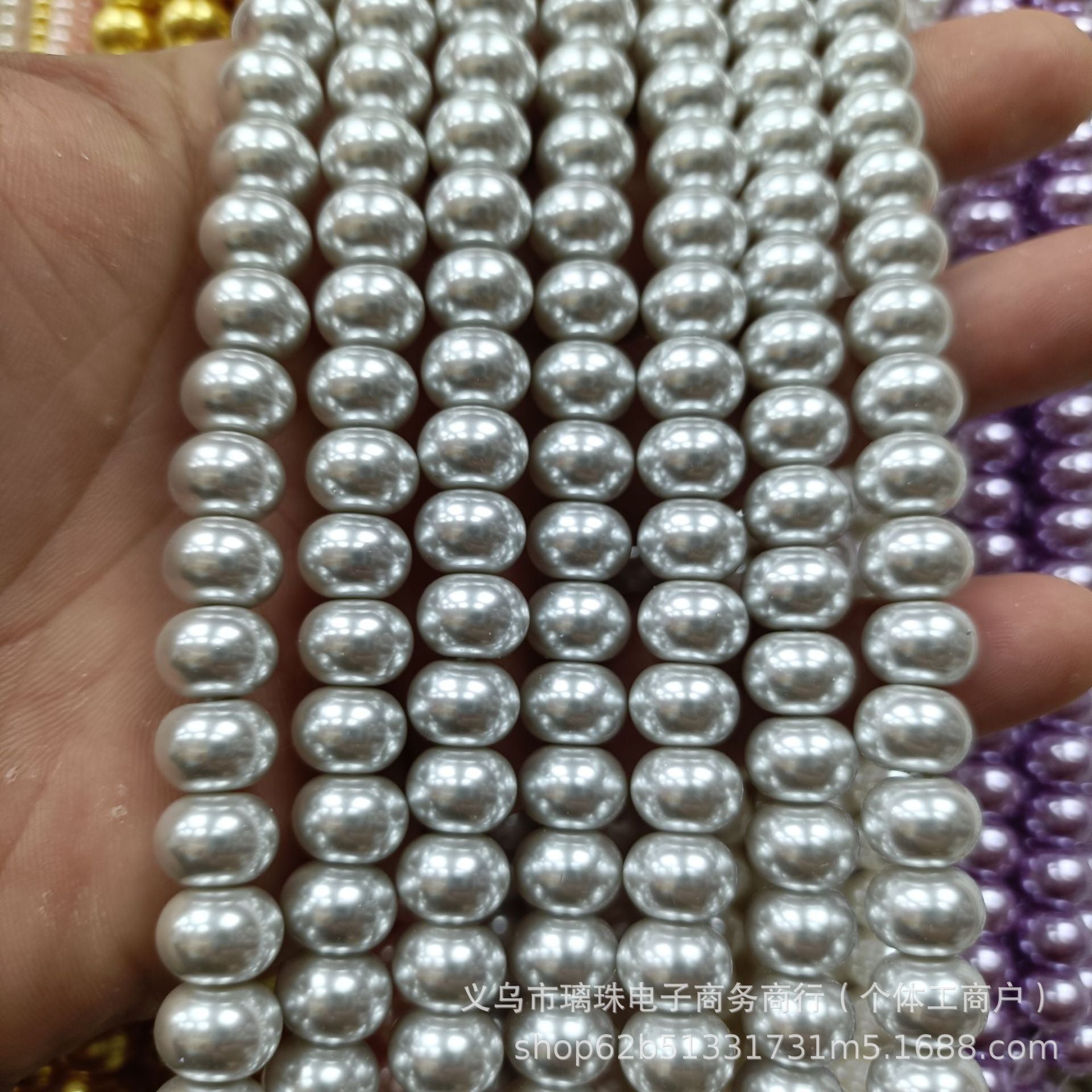 1 Piece Pink Imitation Pearl Beads With Smooth Surface, Perfect For DIY Love Charms Jewelry Accessories
