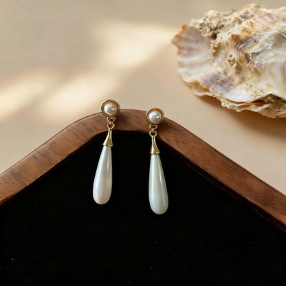 Geometric Stud Earrings For Women In White Alloy Featuring 925 Sterling Silver Carving