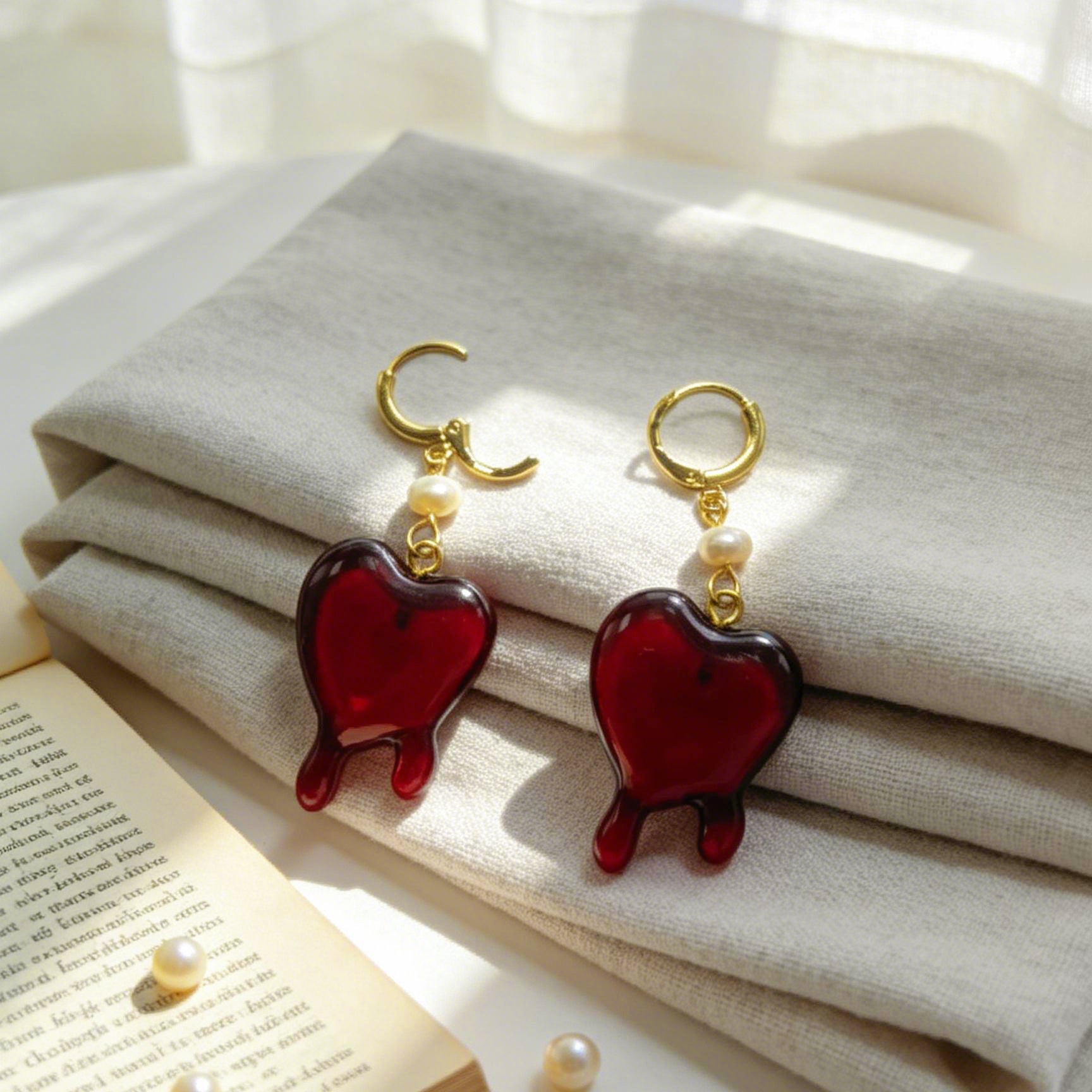 Heart Shape Stud Earrings For Unisex Featuring Electroplated Zinc Alloy With 925 Sterling Silver Posts In Retro Style
