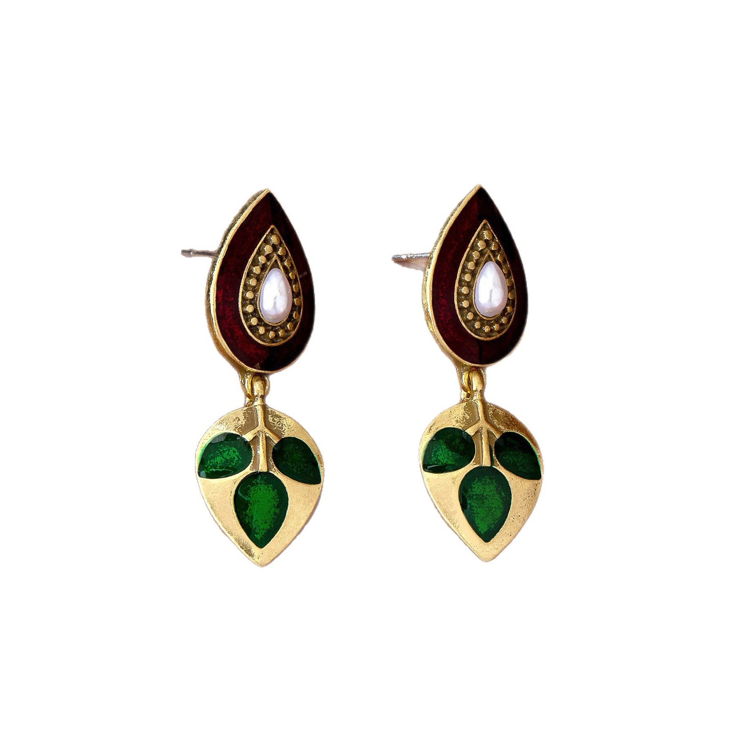 Retro Water Droplets Zinc Alloy Earrings For Unisex, Featuring Clip-On Design