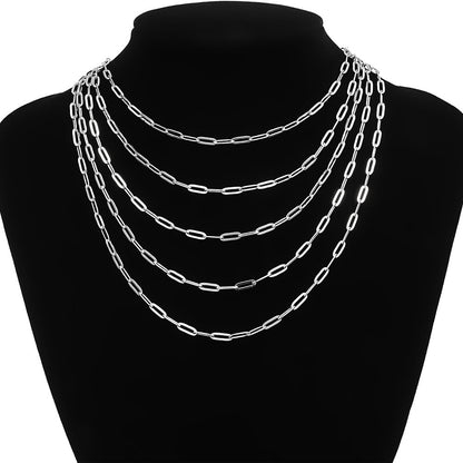 Unisex Cross Necklace For Love Charms Featuring Steel Color Cable Chain, 1 Piece