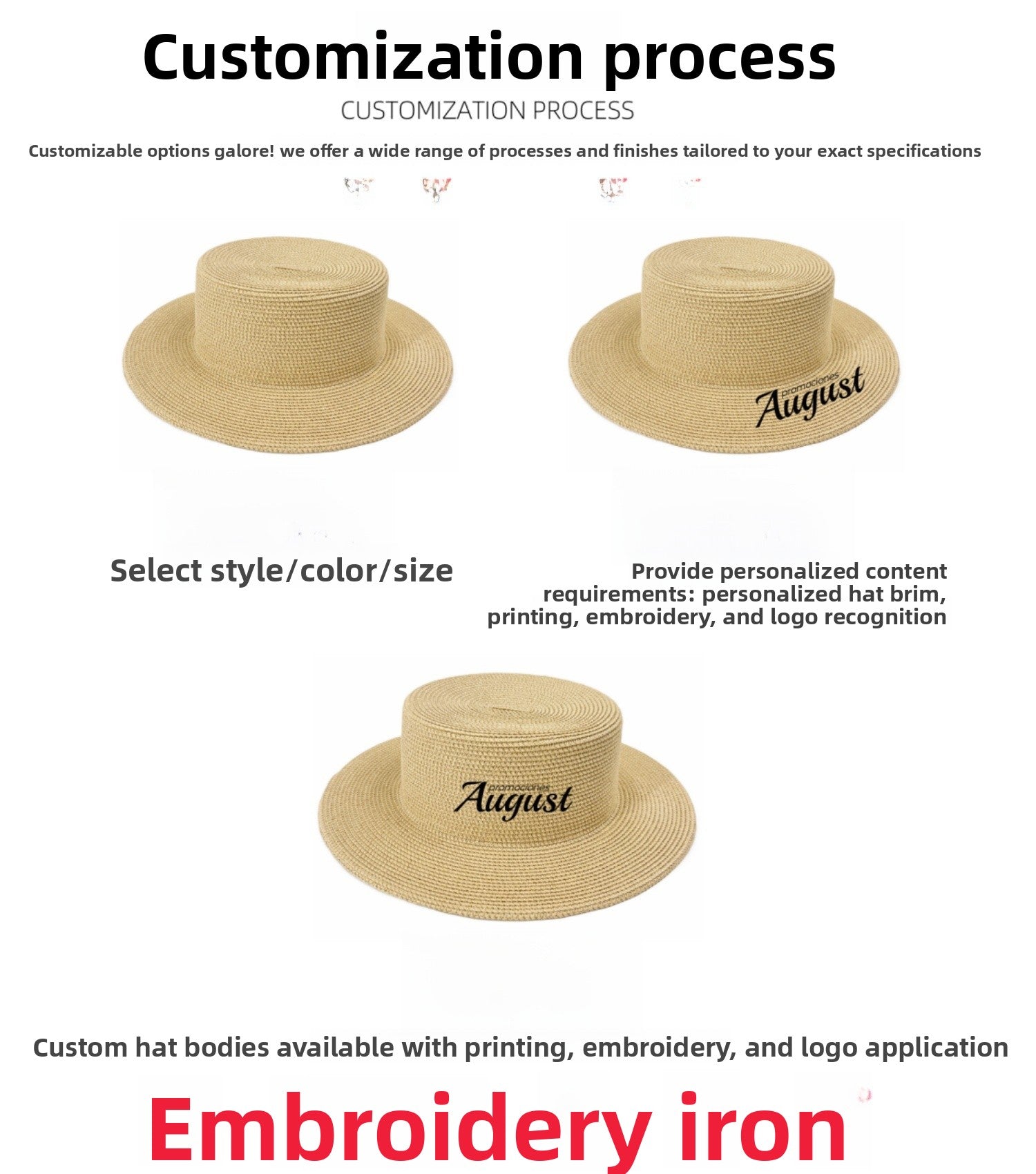 French Style Solid Color Wide Brim Straw Hat For Women With UV Protection Featuring Hollow Out Craft