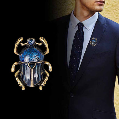 Alloy Insect Pin With Enamel Craftsmanship In Red