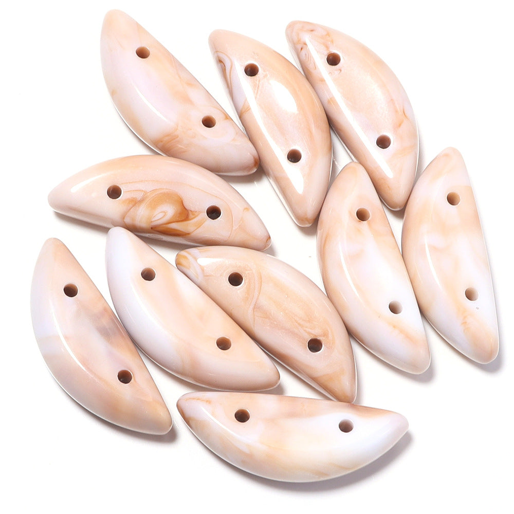 Handmade DIY Gradient Cloud Beads Two-tone Phone Chain Bracelet Wristband Jewelry Accessories Material Irregular Acrylic