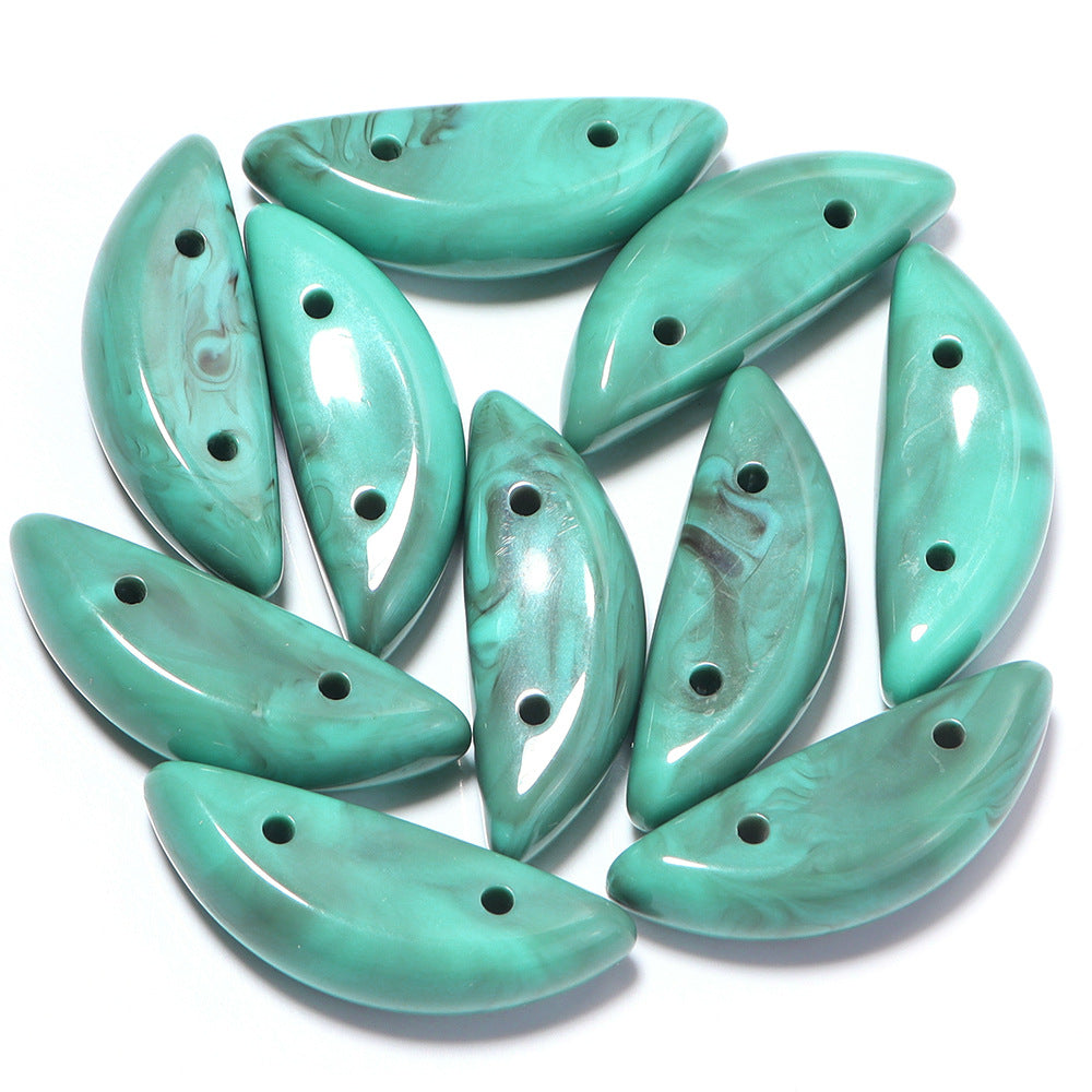 Handmade DIY Gradient Cloud Beads Two-tone Phone Chain Bracelet Wristband Jewelry Accessories Material Irregular Acrylic