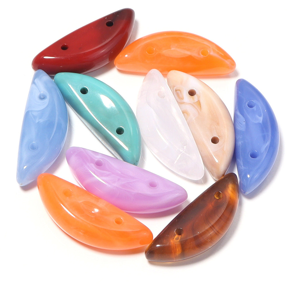 Handmade DIY Gradient Cloud Beads Two-tone Phone Chain Bracelet Wristband Jewelry Accessories Material Irregular Acrylic