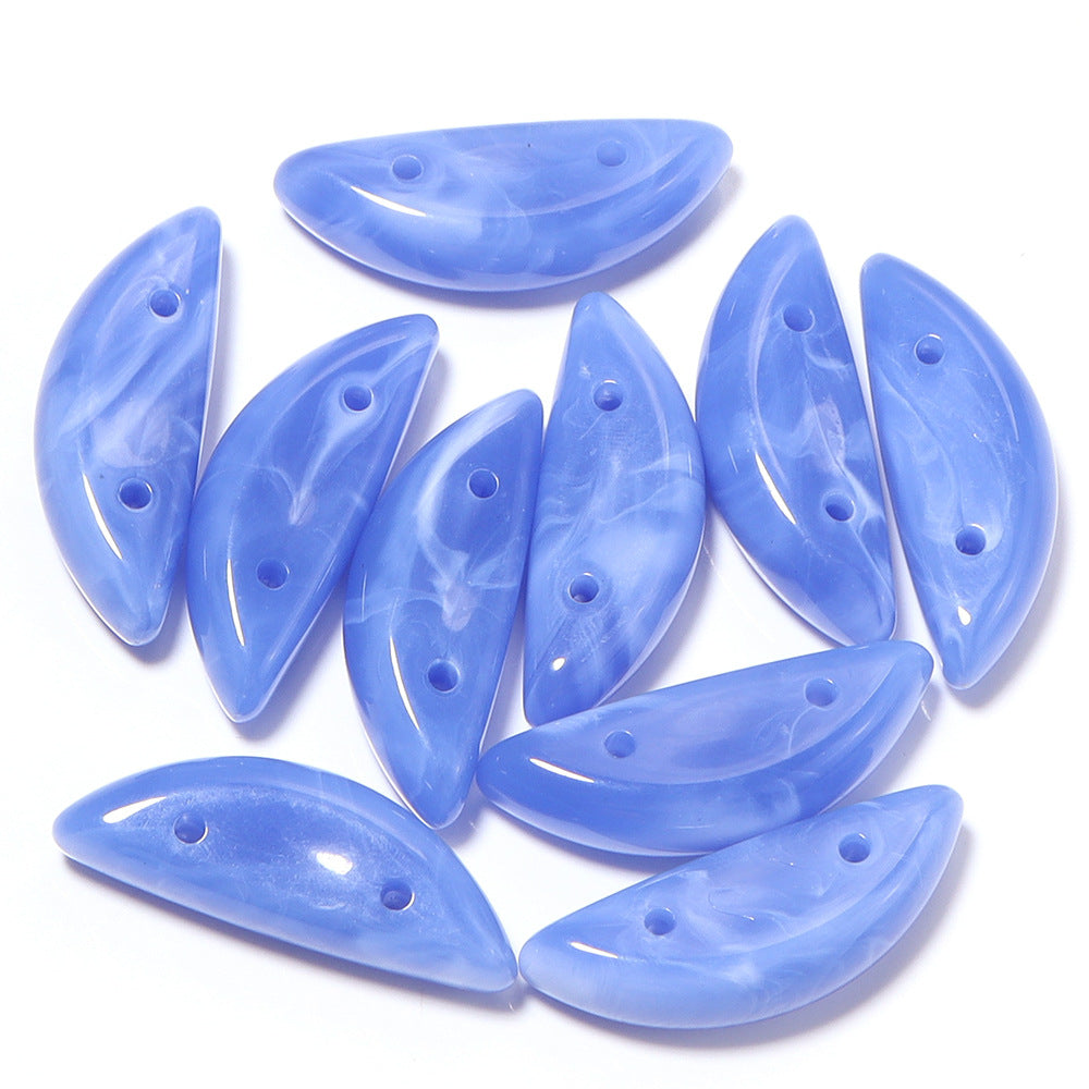 Handmade DIY Gradient Cloud Beads Two-tone Phone Chain Bracelet Wristband Jewelry Accessories Material Irregular Acrylic